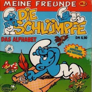 SMURF STICKER BOOK ~ Collector item vintage German sticker/coloring books